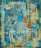 Cantata No. 17, 1968 – 69 by Yvonne Audette, oil on composition board, sold Nov 2020