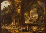 Personnages dans un paysage by Rombouts van Troyen, 1648, Panneau de chêne, deux planches, non parqueté, sold Jun 2025