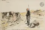 Doux pays. En grève. Et tout cela finira sur deux emprunts by Jean-Louis Forain, Encre et aquarelle, sold Jun 2025