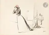 La République nauséabonde by Jean-Louis Forain, Encre et aquarelle, sold Jun 2025