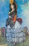 Élégante by Maxime Dethomas, Gouache et fusain, sold Jun 2025