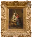 Le Lever by François-Louis Lanfant, Panneau, sold Jun 2025