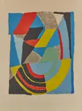 Composition. Vers 1970 by Sonia Delaunay, Lithographie, sold Nov 2023