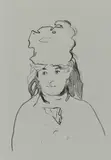 Berthe Morisot (2e pl.). 1872 by Edouard Manet, Lithographie, sold Nov 2023