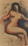 Femme nue by Georges Lucien Guyot, Pastel gras, sold Nov 2023