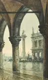 Venise by Amédée Rosier, Aquarelle, sold Nov 2024
