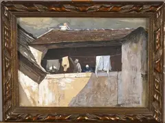 Les lingères by Louis Welden Hawkins, Aquarelle gouachée, sold Nov 2024