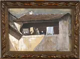 Les lingères by Louis Welden Hawkins, Aquarelle gouachée, sold Nov 2024