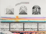 Nyc 1986 by Bill Blast, Mine de plomb, feutre et crayon gras sur papier, sold Jun 2017