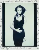 Isabelle Pasco, robe noire by Peter Linddbergh, 1983, Tirage polaroid noir et blanc, sold Jun 2024