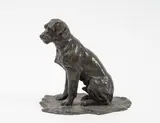 Chien assis by Jacques Nam, Épreuve en bronze patiné brun, sold May 2024