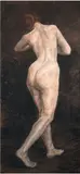 Nu de dos by Alfred Philippe Roll, Pastel, sold Mar 2022