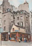 Paris, rue des Saints Pères à l'angle de la rue Perronet by Albert Brenet, Gouache, sold Mar 2022