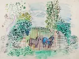 Chevaux devant une grille by Raoul Dufy, vers 1930, Aquarelle, sold Mar 2022