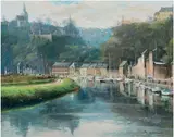 Dinan, voiliers sur la Rance by Philippe Girardot, Pastel, sold Mar 2022