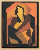 La femme au gant noir by Albert Gleizes, vers 1920, Gouache, sold Mar 2022
