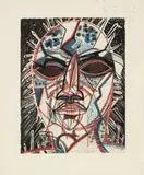 L'Afrique by Henry de Waroquier, 1920, Gouache, encre et crayon de couleurs, sold Jul 2024