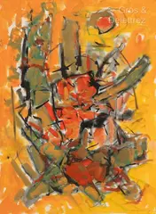 Sans titre by Frank Avray Wilson, Gouache sur papier, sold Jul 2024