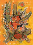 Sans titre by Frank Avray Wilson, Gouache sur papier, sold Jul 2024