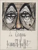 [FRANCE] Regard du clown by Bernard Buffet, 1956, Encre de Chine et aquarelle sur papier, sold Jun 2024
