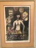 Le coiffeur by Edouard Gorg, Lithographie signée, sold Jun 2024
