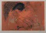 Femme assise de dos by Jean Jansem, Lithographie en couleurs, sold Jun 2023