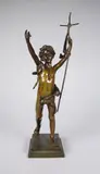 Saint-Jean Baptiste by Jules-Isidore Lafrance, 1873, Epreuve en bronze à patine brun nuancé, sold Jun 2018