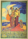 Sans titre by David Dellepiane, Affiche ancienne pour l'Expo­sition nationale Coloniale de Marseille en, sold May 2018