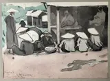 Dalat, novembre 1924, Cochinchine by Jean Bouchaud, Aquarelle signée et située en bas à gauche, sold May 2018