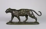 La Panthère by Paul Edouard Delabrierre, Epreuve en bronze à patine brun nuancé, sold May 2018