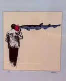 Homme au requin by Dominique Grisor, Lithographie, sold Oct 2025
