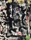 Bridgehampton by Jean Paul Riopelle, ink and watercolour on paper, sold Nov 2023