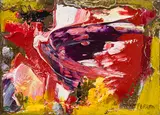 Explosion by Marcelle Ferron, oil on canvas, sold Nov 2023