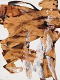 Abstraction by Marcelle Ferron, mixed media on card, sold Nov 2023