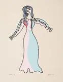 Viola by Alfred Pellan, 1971, colour lithograph on paper, sold Nov 2023