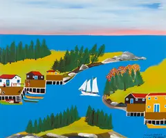 Lower Prospect by Joseph Norris, oil on canvas, sold Nov 2023