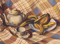Stilleben mit Bananen by Christian Arnold, 1929, Aquarell auf Bütten, sold May 2014