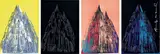 Cologne Cathedral by Andy Warhol, 1985, Serie von 4 Farbserigraphien auf leichtem Karton, sold Nov 2008