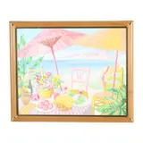 Lunch on the Beach by William Grimaud, Oil on canvas, sold Oct 2025