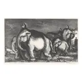 Circus Night by Otis Dozier, Lithograph on paper, sold Sep 2025