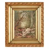 Woodland Landscape by Daniel Folger Bigelow, Oil on artist board, sold Sep 2025