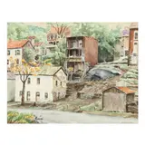 Harper's Ferry by R. Hal Burriss, Watercolor on paper, sold Sep 2025
