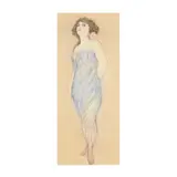Standing Woman by Myrtle May Summers Ellison, Watercolor and pastel on paper, sold Sep 2025