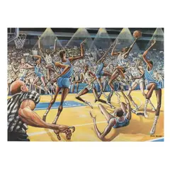 Chaos in Cameron by Ernie Barnes, Offset lithograph in colors, sold Sep 2025