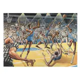 Chaos in Cameron by Ernie Barnes, Offset lithograph in colors, sold Sep 2025