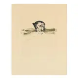 Merian by Leonard Baskin, Lithograph in colors, sold Sep 2025