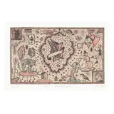 The Songbird by Tony Fitzpatrick, Etching in colors, sold Sep 2025