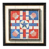 Patriotic Parcheesi Board by Joe Seme, Acrylic on board, sold Sep 2025