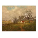 Pastoral Landscape with Apple Blossoms by Max Weyl, Oil on canvas, sold Sep 2025