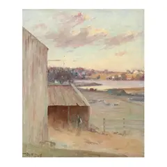 Greenwich by Walter A. Clark, Oil on canvas (lined), sold Sep 2025